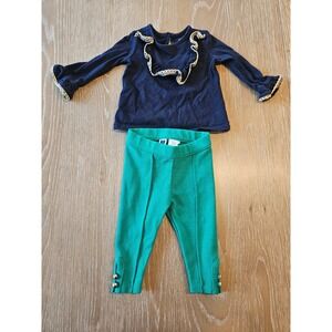 Janie and jack baby girl set 3-6 mos